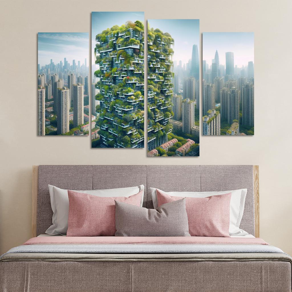 Vertical Forests Custom Paintings Frame
