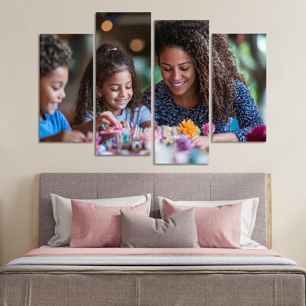Crafting Together A Mothers Love Modern Paintings Frame