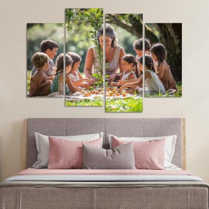 Branches Of Love A Mothers Family Tree Canvas Paintings Frame