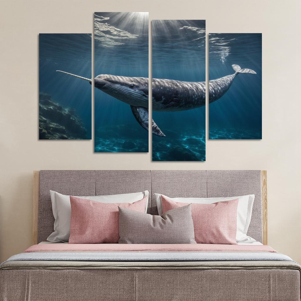 The Enigmatic Narwhal The Unicorn Of The Sea Framed Paintings