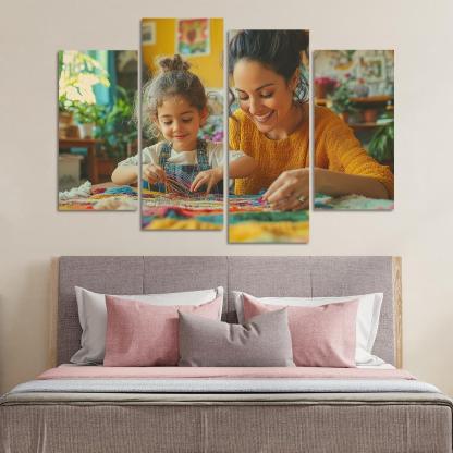 Threads Of Connection A Mothers Tapestry Custom Paintings Frame