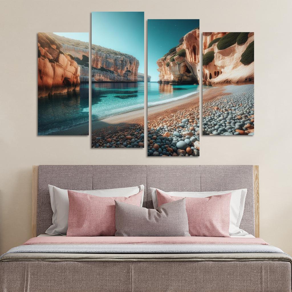 Pebble Cove Unique Geological Wonders Custom Paintings Frame