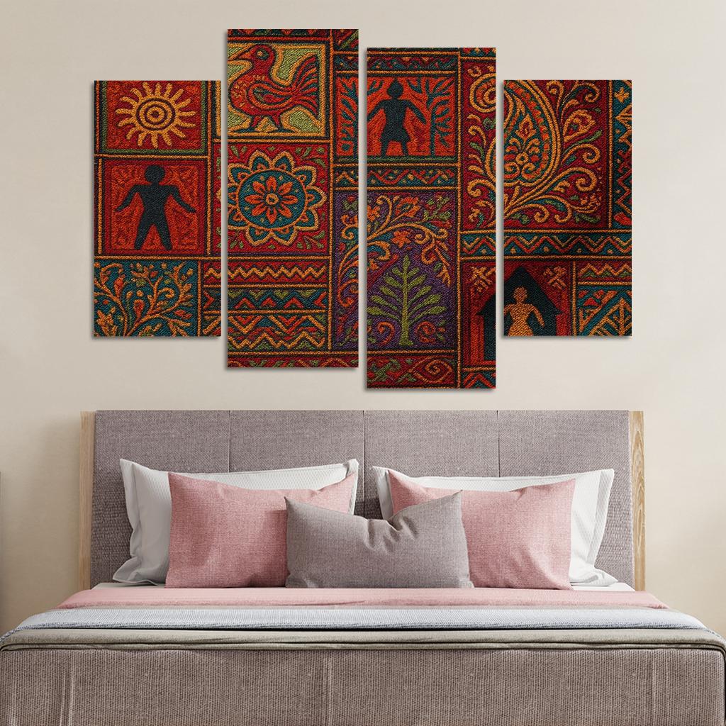 Threads Of Heritage Celebrating Cultural Preservation Through Art Premium Artwork Frames