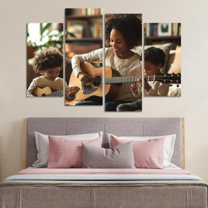 The Rhythm Of Our Hearts A Mothers Love Song Canvas Paintings Frame