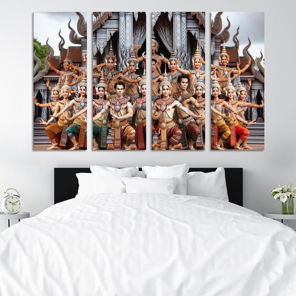 Khmer Dance The Grace Of Cambodia Modern Paintings Frame