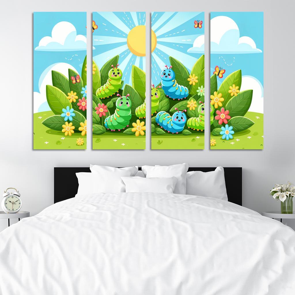 Cheery Caterpillars - Natures Wonders Framed Paintings