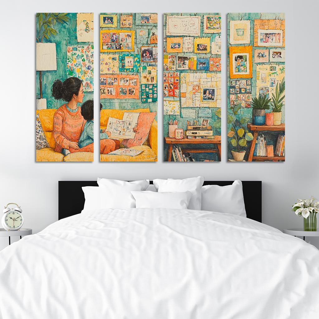 The Tapestry Of Family A Mothers Weaving Custom Paintings Frame