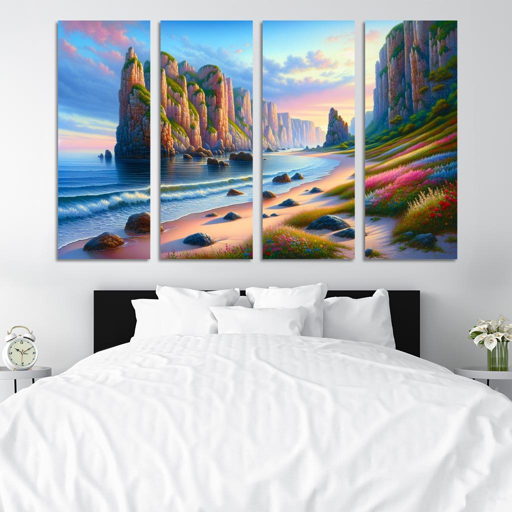 Ocean Whisper Sound Therapy Beach Premium Artwork Frames