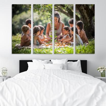Branches Of Love A Mothers Family Tree Canvas Paintings Frame