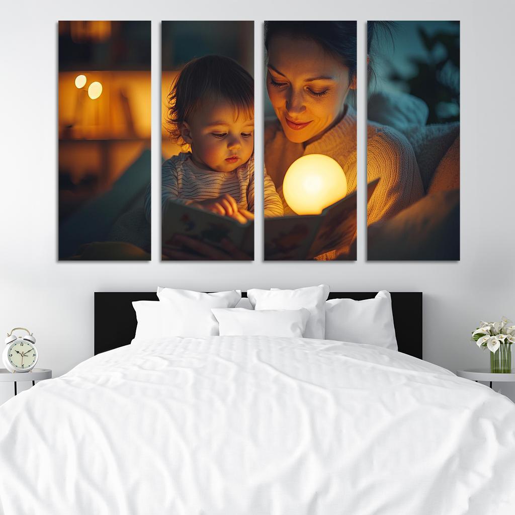 Moments Of Tenderness A Mothers Loving Touch Canvas Paintings Frame
