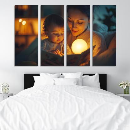 Moments Of Tenderness A Mothers Loving Touch Canvas Paintings Frame