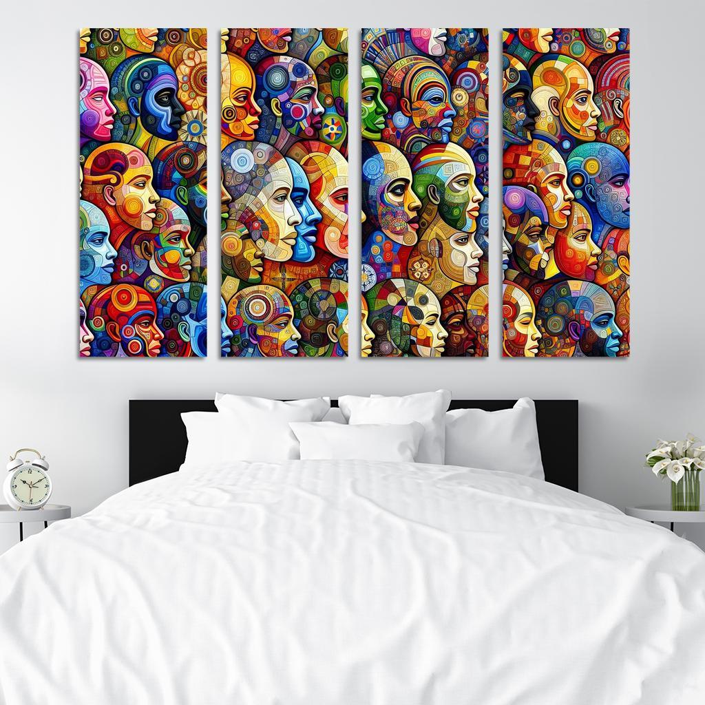 Unity In Diversity The Global Migration Experience Multi-panel Paintings