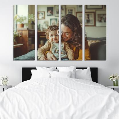 The Nurturers Embrace A Mothers Love Canvas Paintings Frame
