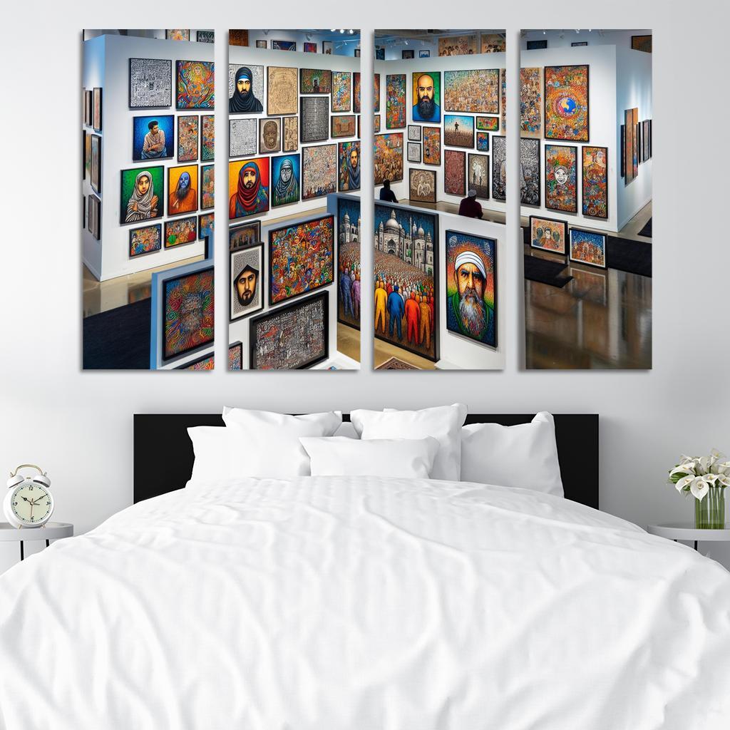 Fragments Of Reality Exploring Identity And Belonging Multi-panel Paintings