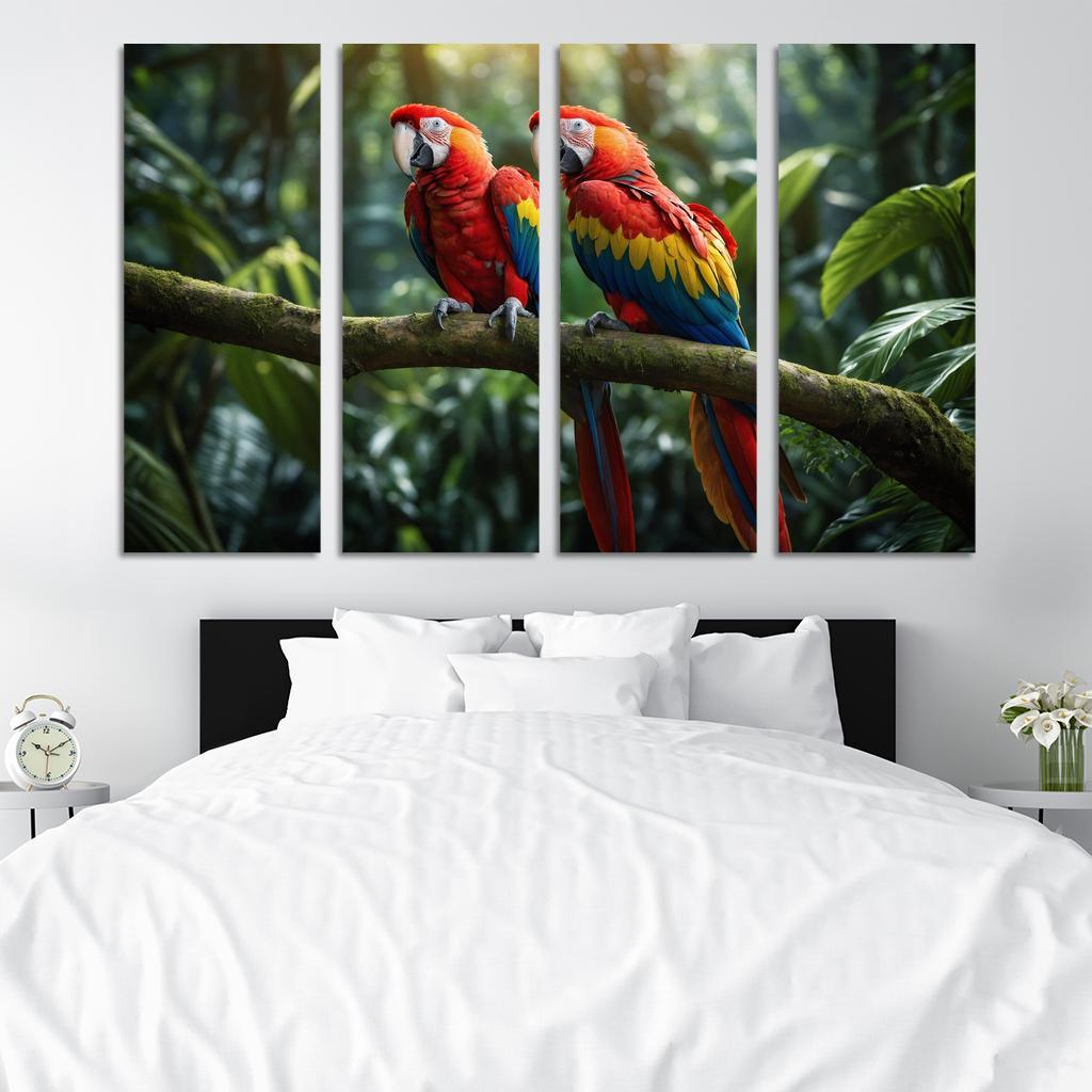 The Beautiful Scarlet Macaw A Colorful Companion Custom Paintings Frame