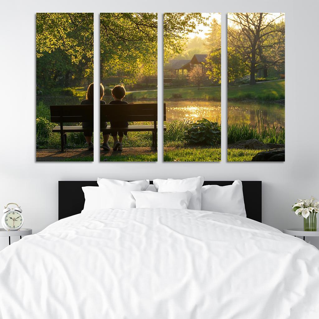 Moments Of Reflection A Mothers Wisdom Canvas Paintings Frame