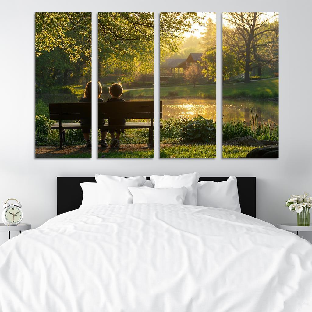 Moments Of Reflection A Mothers Wisdom Canvas Paintings Frame