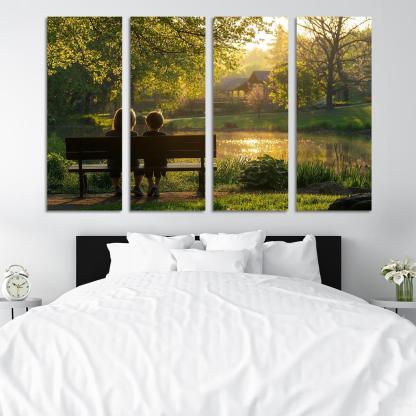 Moments Of Reflection A Mothers Wisdom Canvas Paintings Frame