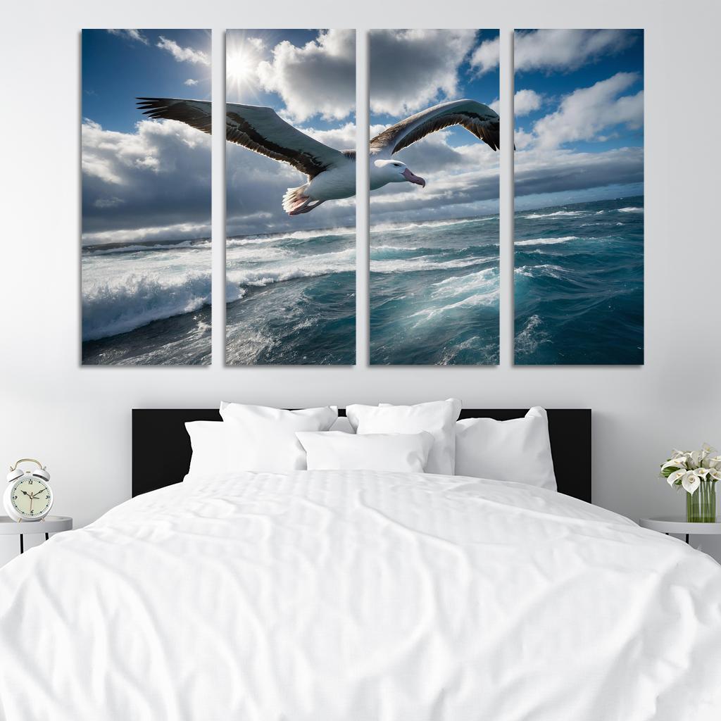 The Majestic Albatross Master Of The Winds Modern Paintings Frame