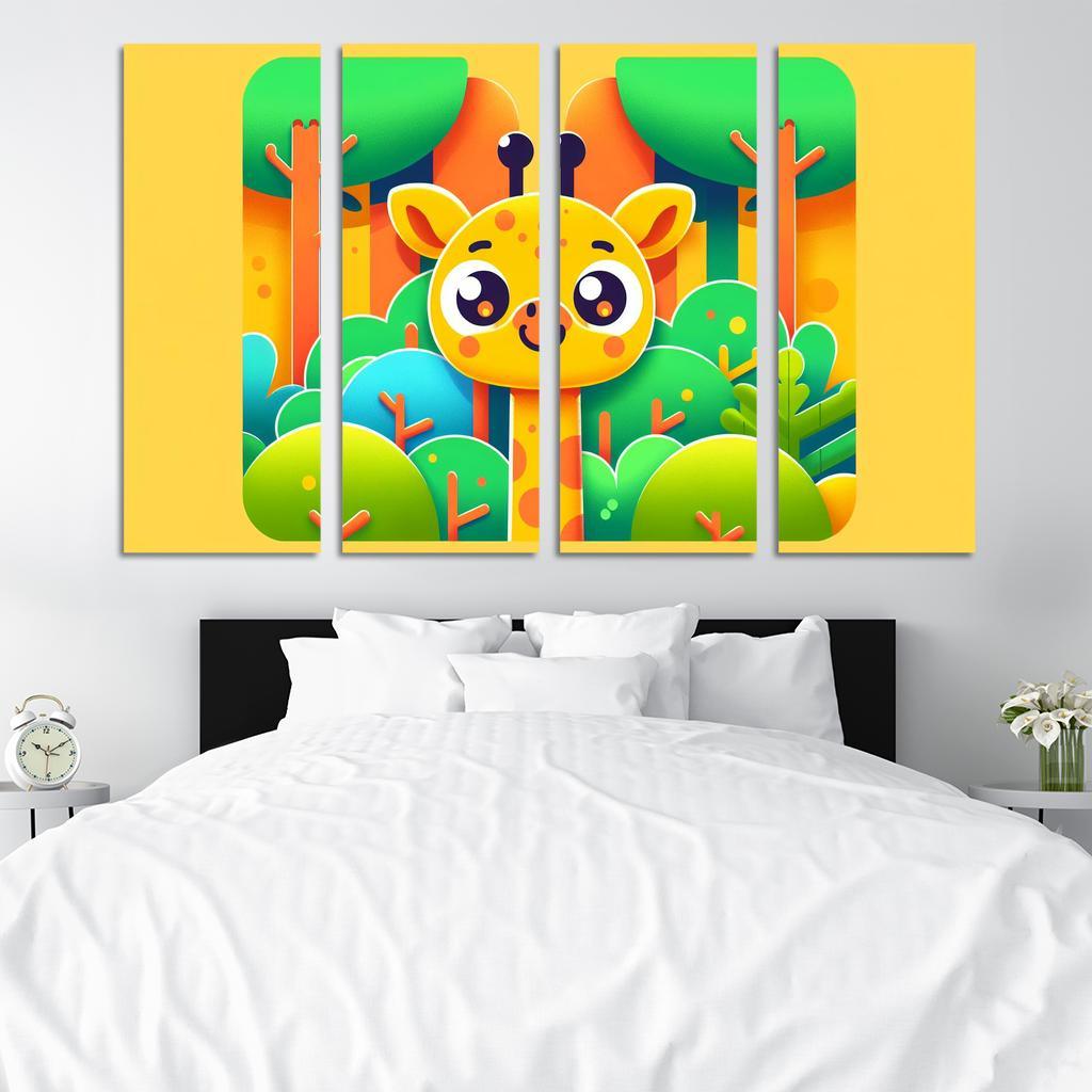 Giggling Giraffe Surprise Premium Artwork Frames