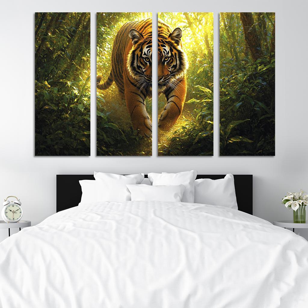 The Power Of The Tiger Canvas Paintings Frame