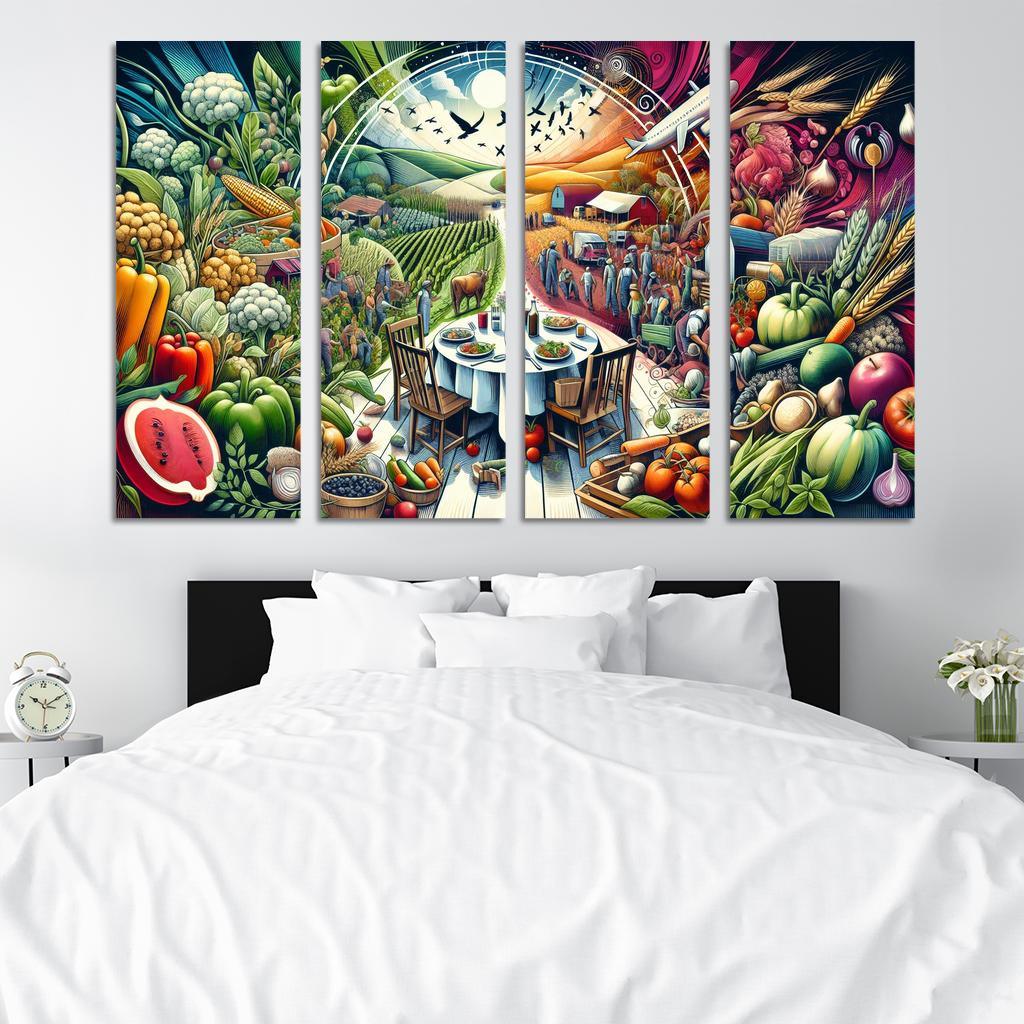 The Fabric Of Life Understanding Food Systems Custom Paintings Frame