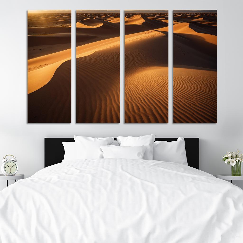The Golden Sands Of Solstice Dunes Oil Paintings Frame