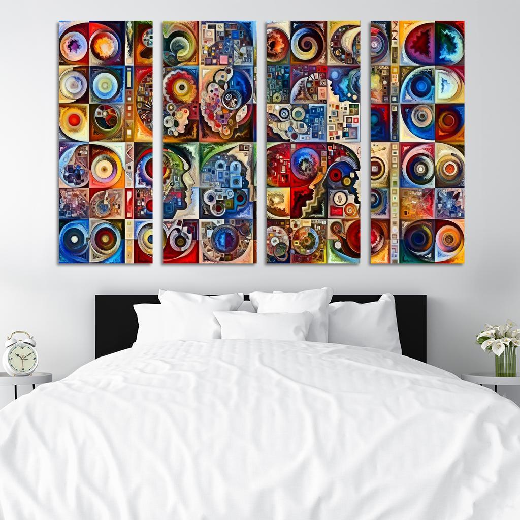 Crisis Of Identity Exploring Intersectionality Multi-panel Paintings