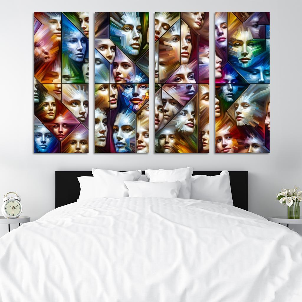 The Silent Struggles Mental Health And Society Custom Paintings Frame