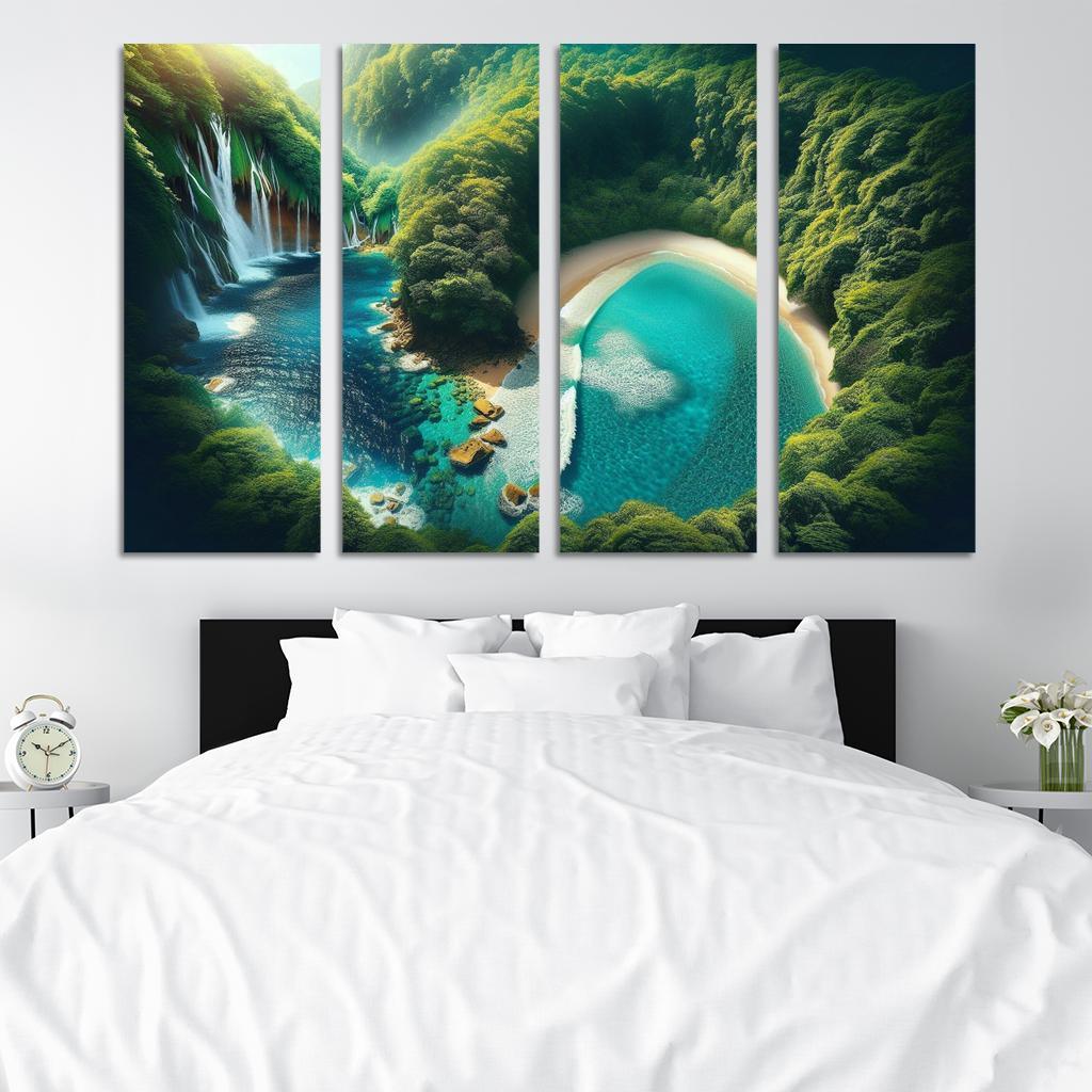 Mystic Cove Enchanted Forest Meets Sea Custom Paintings Frame