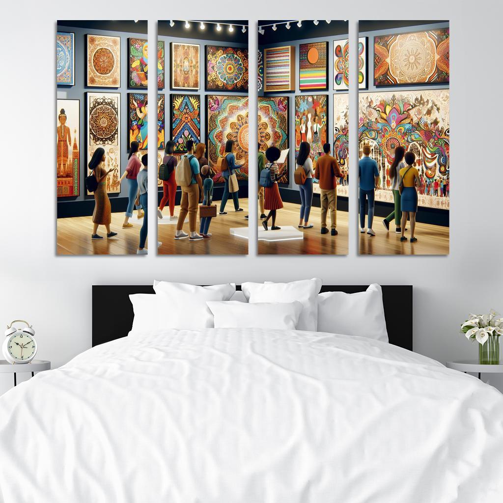 Bridging Cultures Artistic Expressions Of Unity Framed Paintings
