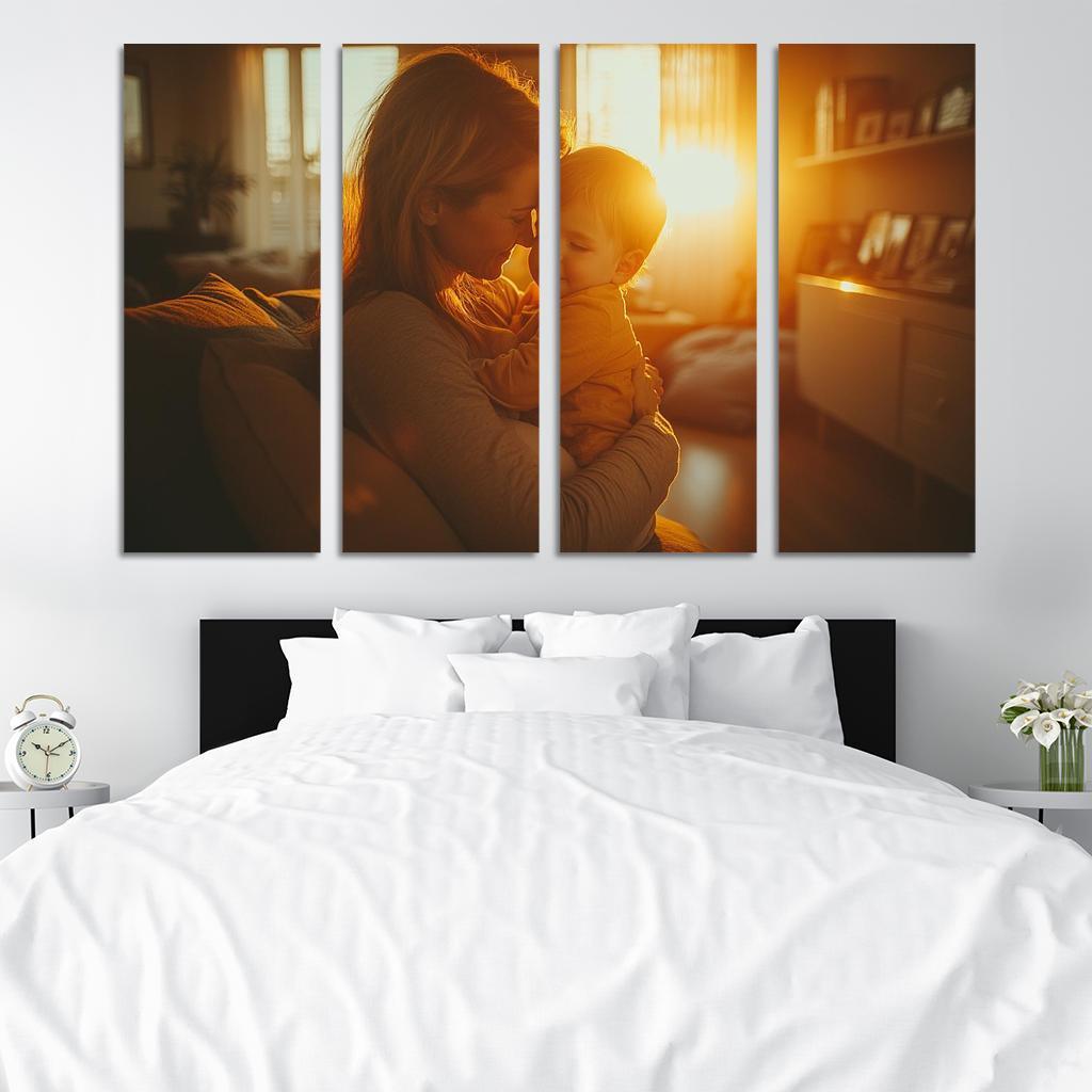 The Strength Of Her Embrace A Safe Haven Custom Paintings Frame