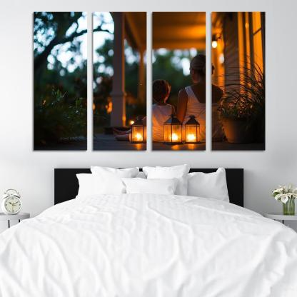 The Light Of Guidance A Mothers Wisdom Canvas Paintings Frame