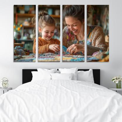 Threads Of Time A Mothers Lifelong Journey Canvas Paintings Frame