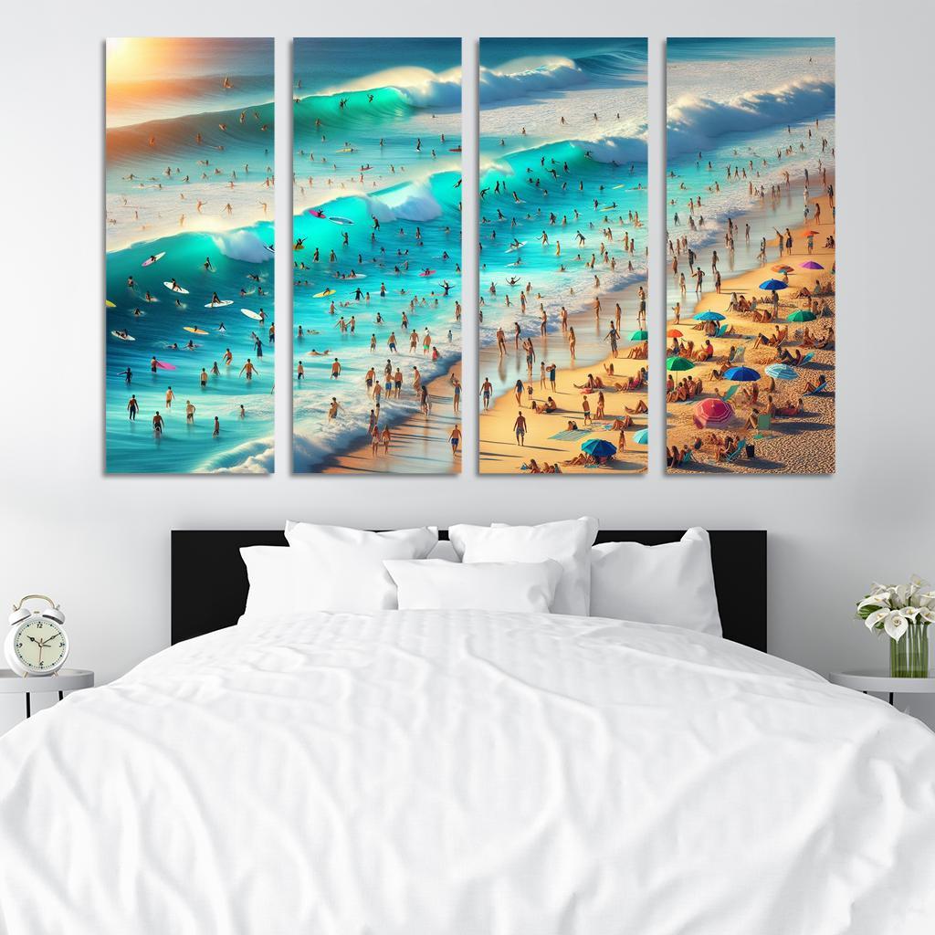 Blue Wave Oasis Adventure Awaits Art Trends