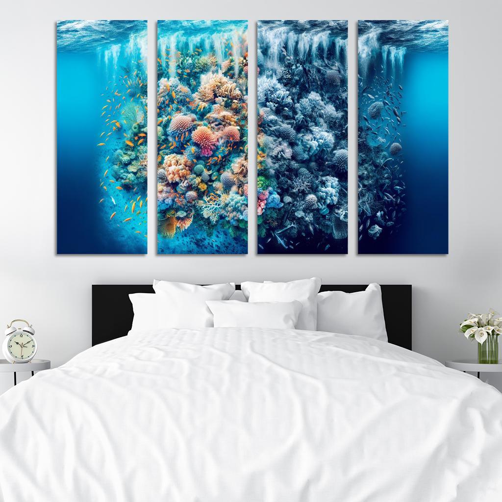 Ocean's Cry A Call To Protect Marine Life Custom Paintings Frame