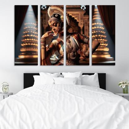 Bharatanatyam The Dance Of The Divine Modern Paintings Frame