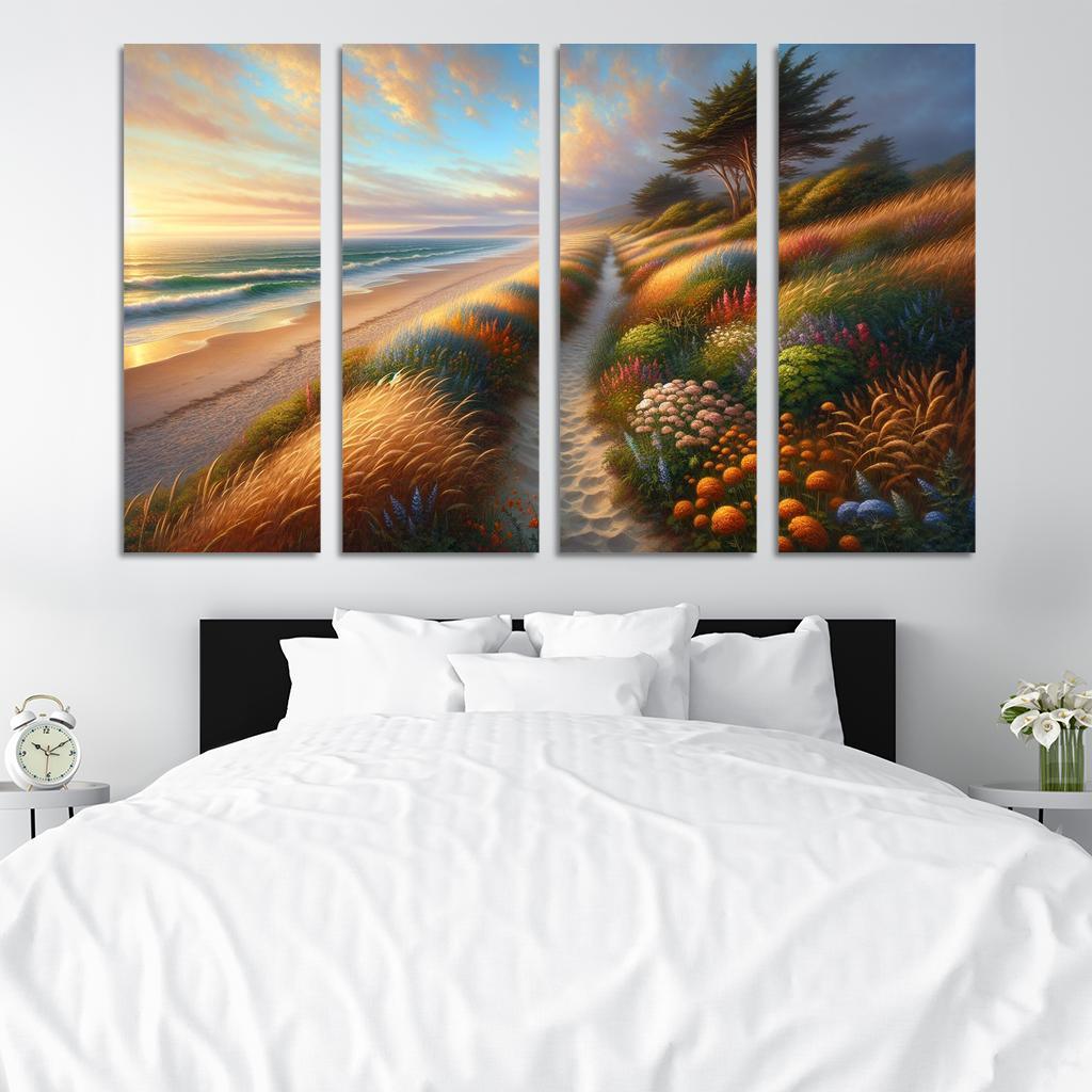 Mystic Shores Enchanted Beach Walks Multi-panel Paintings