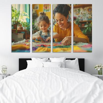 Threads Of Connection A Mothers Tapestry Custom Paintings Frame
