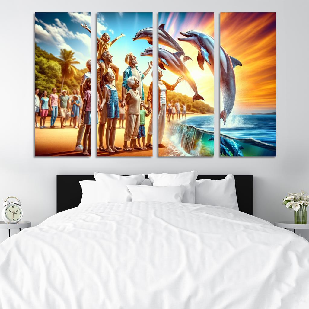 Dolphin Watch Point Wildlife Experience Custom Paintings Frame