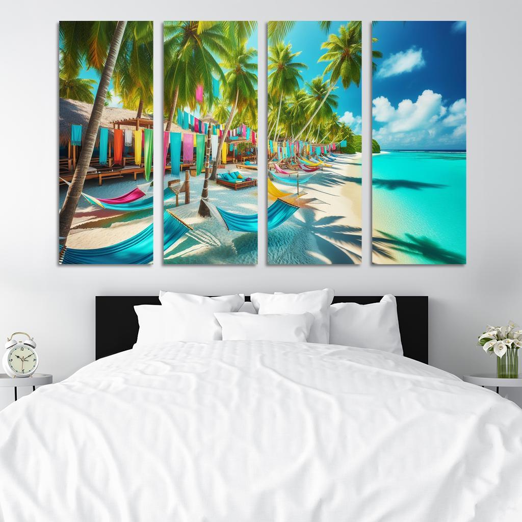 Tropical Escape Beach Premium Artwork Frames