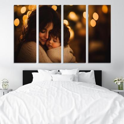 A Mothers Embrace The Comfort Of Love Canvas Paintings Frame