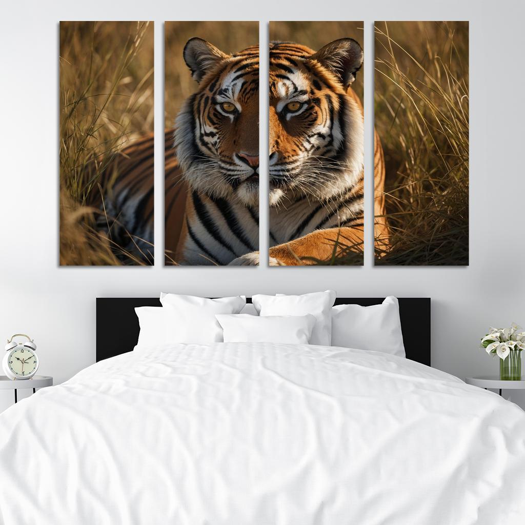 The Magnificent Bengal Tiger Icon Of The Indian Wilderness Modern Paintings Frame
