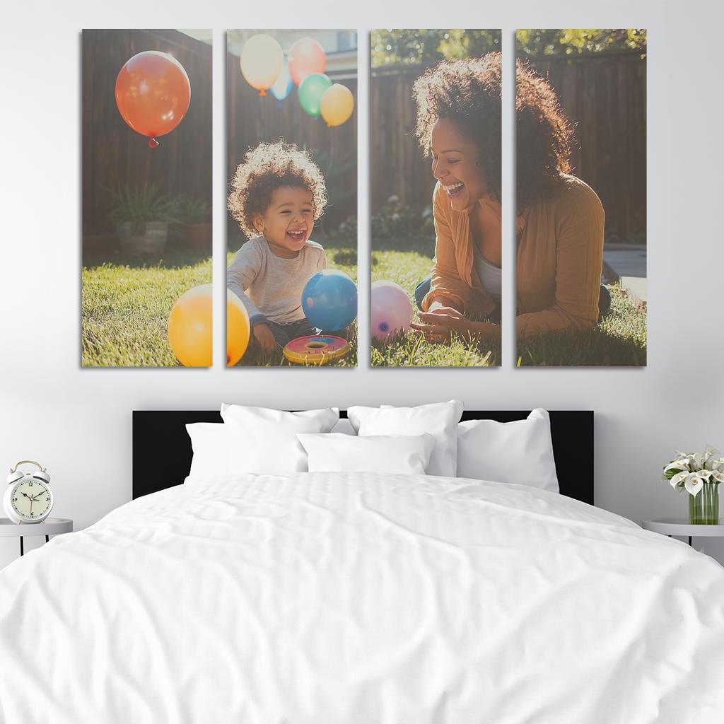 The Echo Of Her Laughter A Mothers Joy Canvas Paintings Frame