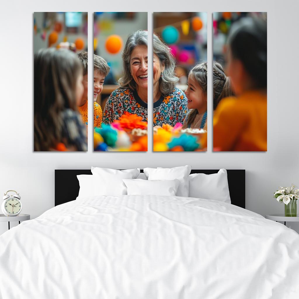Moments Of Joy A Mothers Laughter Modern Paintings Frame