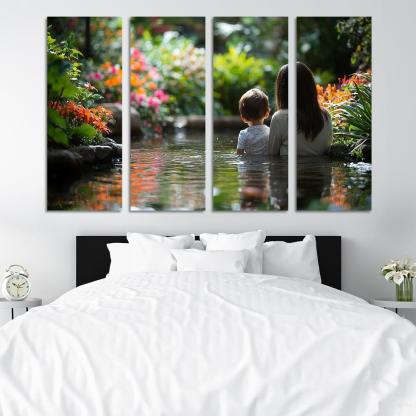 Reflections Of Love The Mirror Of Motherhood Custom Paintings Frame