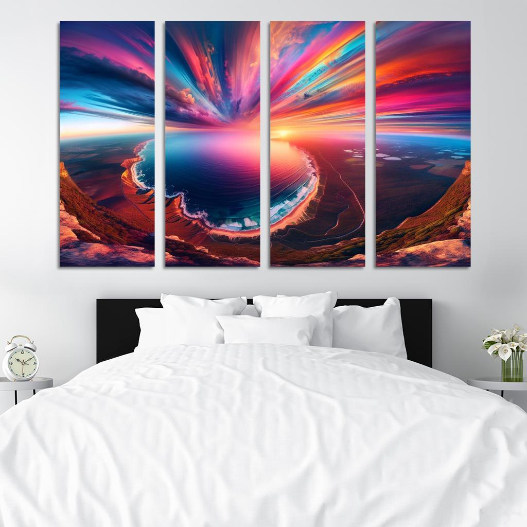 Azure Point Scenic Lookout Spot Custom Paintings Frame