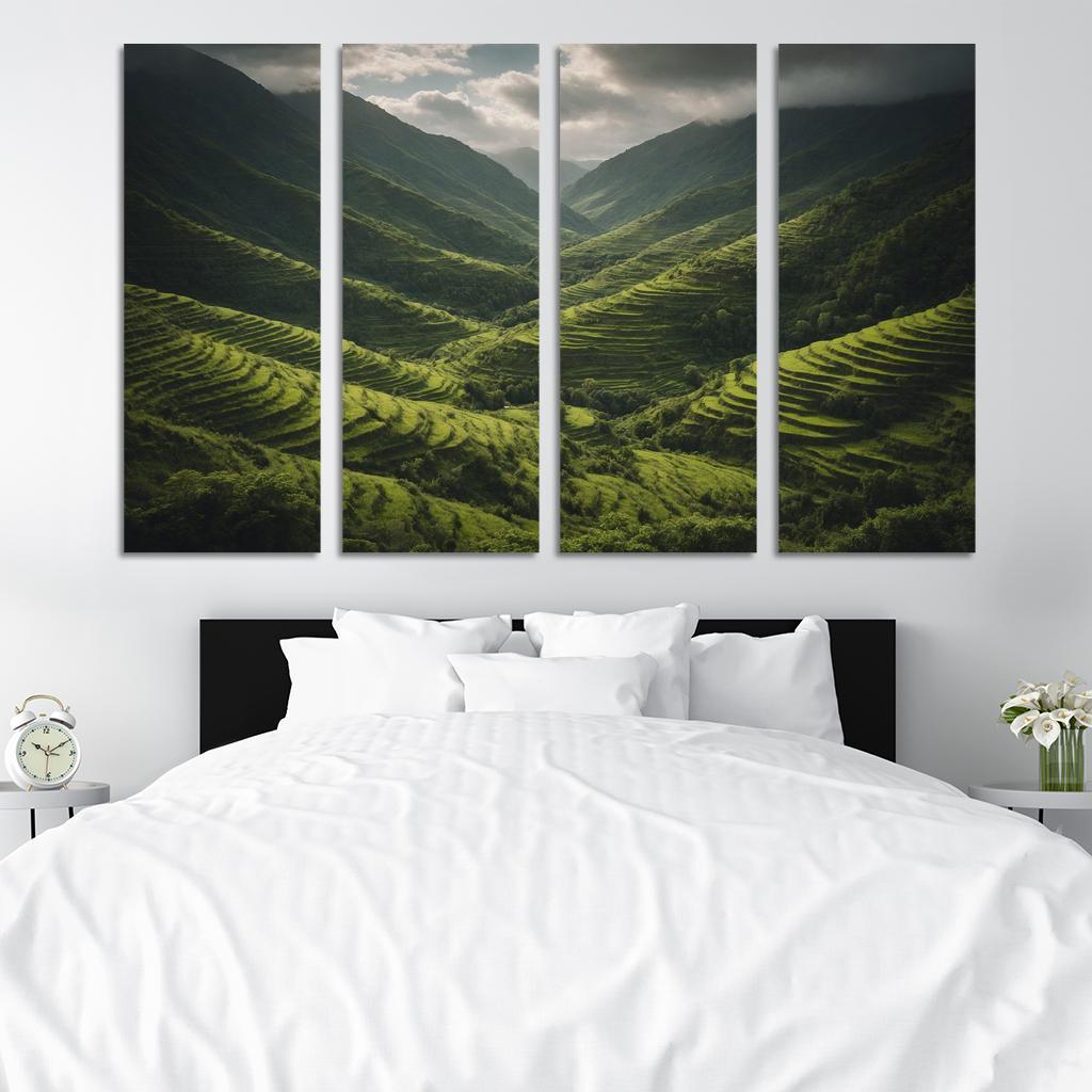 The Lush Terraces Of Emerald Green Art Trends