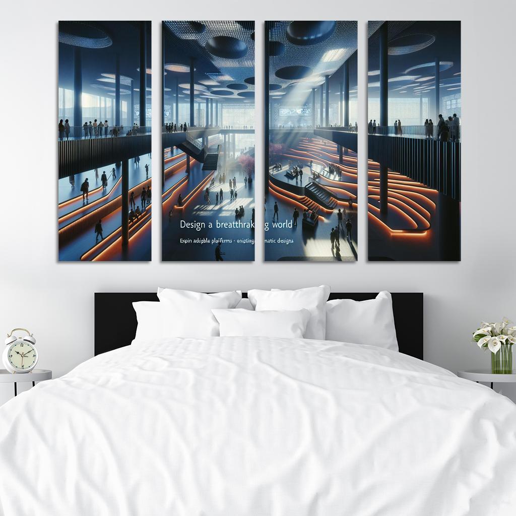 Cinematic Spaces Architecture And Film Custom Paintings Frame