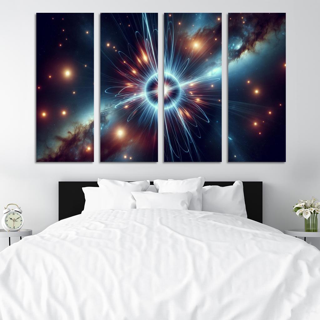 The Secret Lives Of Pulsars Abstract Paintings Frame
